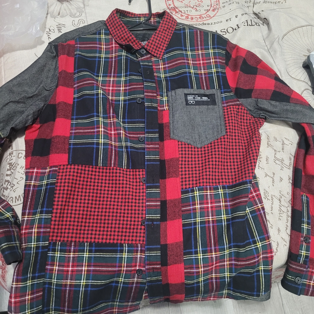 Mostly Heard Rarely Seen Red and Black Checkered Shirt